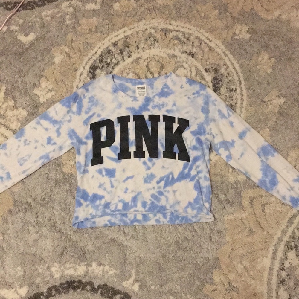 PINK cropped long sleeve shirt XS